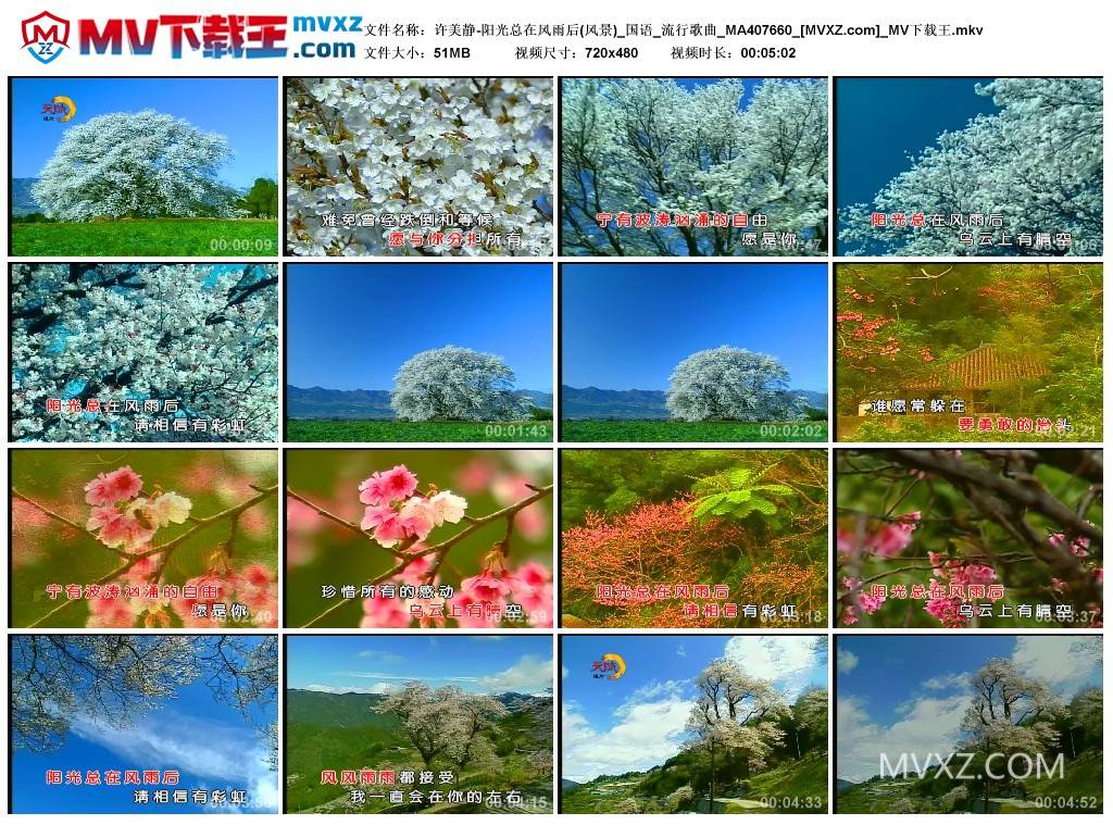 许美静-阳光总在风雨后(风景)_国语_流行歌曲_MA407660